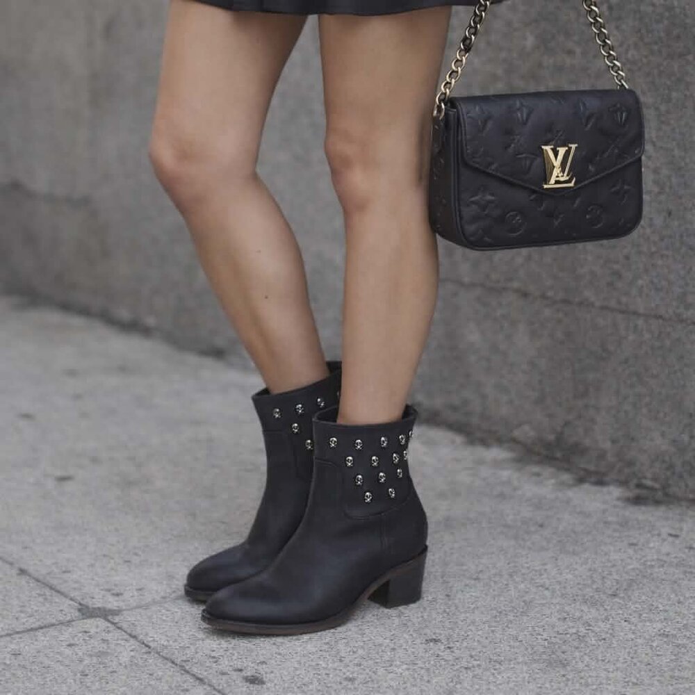 Zadig & Voltaire Rare Teddy leather Skull Ankle boots women's 38 US 7.5 $500